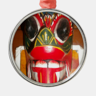 Beautiful Sri Lankan Traditional Fire Mask Art Metal Ornament