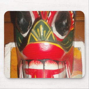Beautiful Sri Lankan Traditional Fire Mask Art Mouse Pad