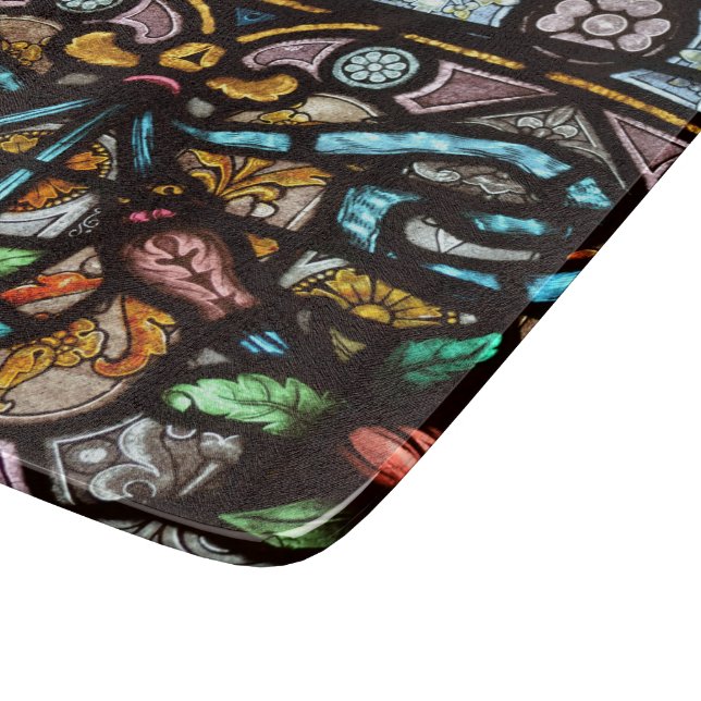 Beautiful Stained Glass Cutting Board (Corner)