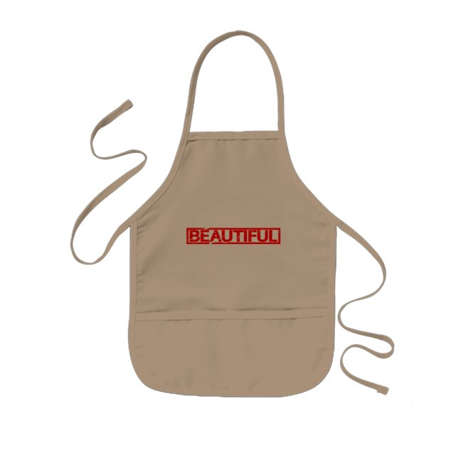 Beautiful Stamp Kids Apron (Front)