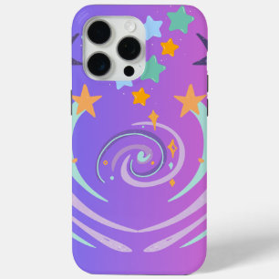 beautiful stars and heart iPhone 15 pro max case