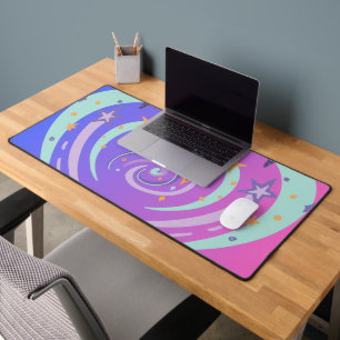 beautiful stars and heart desk mat