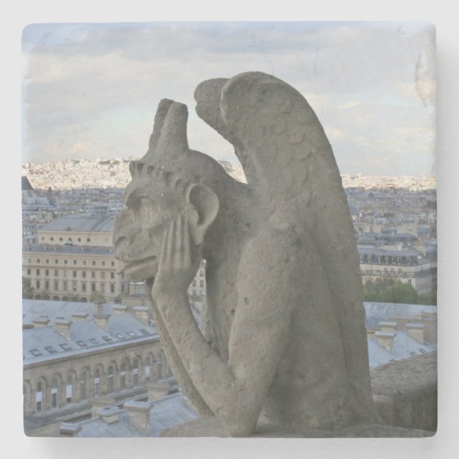 Beautiful Stone Gargoyle Coaster (Front)