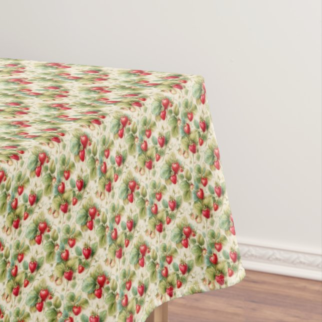 Beautiful Strawberries Tablecloth (In Situ)