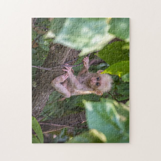 Beautiful Stump Tailed Macaque Jigsaw Puzzle (Vertical)