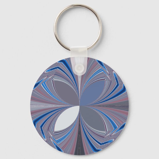 Beautiful stunning  Butterfly soft blue colours Ar Keychain (Front)