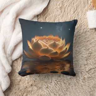 Beautiful Stylish Lotus,Zen Throw Pillow