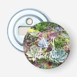 Beautiful Succulents Bottle Opener