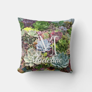 Beautiful Succulents Throw Pillow