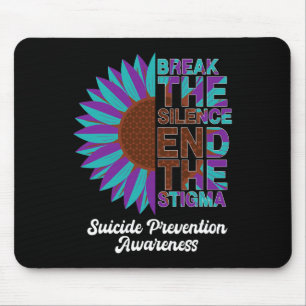 Beautiful Suicide Prevention Awareness Sunflower W Mouse Pad