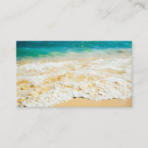 Beautiful Summer Beach Sunset Photo Business Card