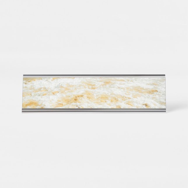 Beautiful Summer Beach Sunset Photo Desk Name Plate (Front)
