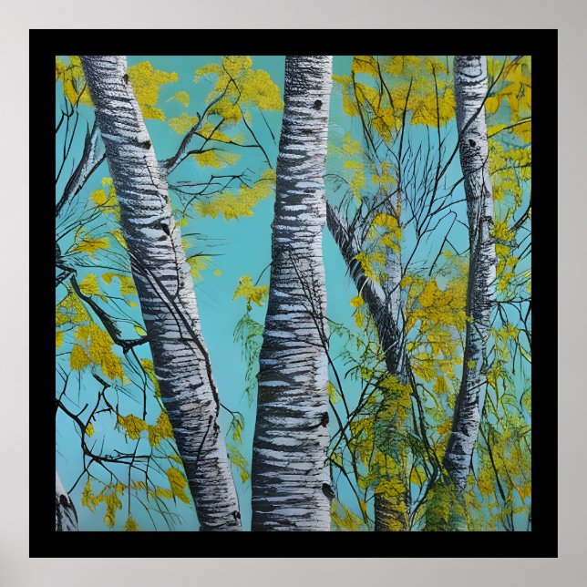 Beautiful Summer Birch Poster (Front)