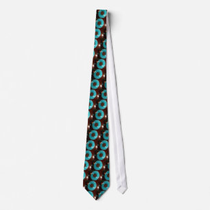 Beautiful Summer Blue  Skeezer Pattern Design Tie