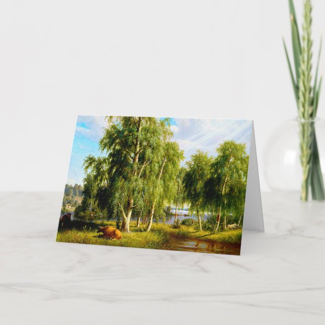 Beautiful Summer Day Blank Note Card (Front)