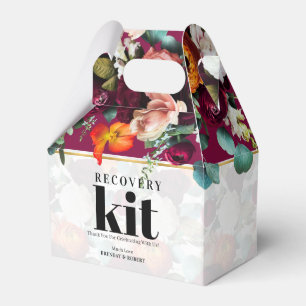 Beautiful Summer Flowers Recovery Kit Favor Box