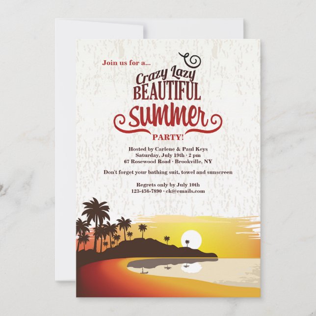 Beautiful Summer Invitation (Front)