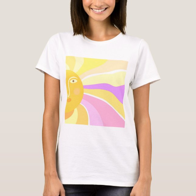 beautiful sun abstract painting T-Shirt (Front)
