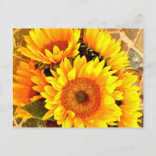 Beautiful Sunflower Bouquet Gifts Postcard