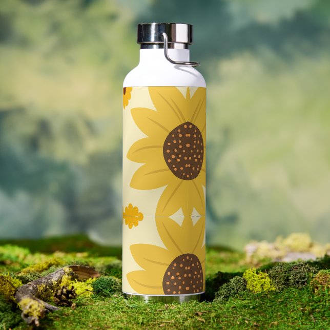 Beautiful Sunflower Design  Water Bottle (Outdoor)