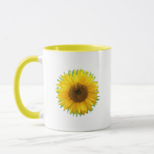 Beautiful sunflower & joy text Mug