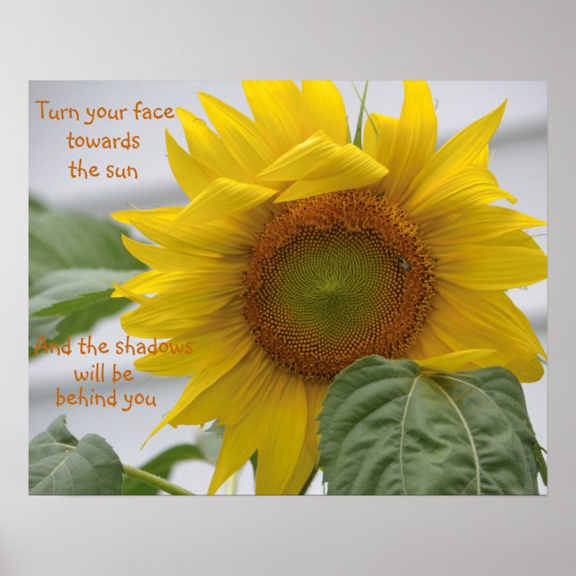 Beautiful Sunflower Motivational Poster (Front)