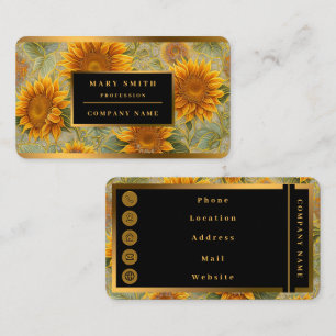 Beautiful Sunflower Popular Collection Business Card