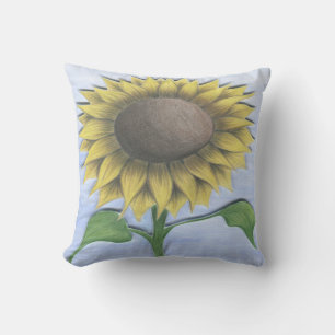Beautiful Sunflower Throw Pillow