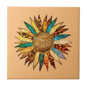 Beautiful Sunflower Tile