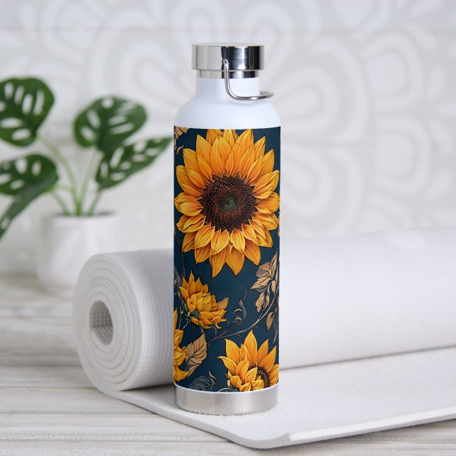 Beautiful Sunflowers Water Bottle (Yoga)