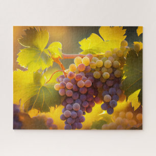 Beautiful Sunlight on Vineyard Grapes  Jigsaw Puzzle