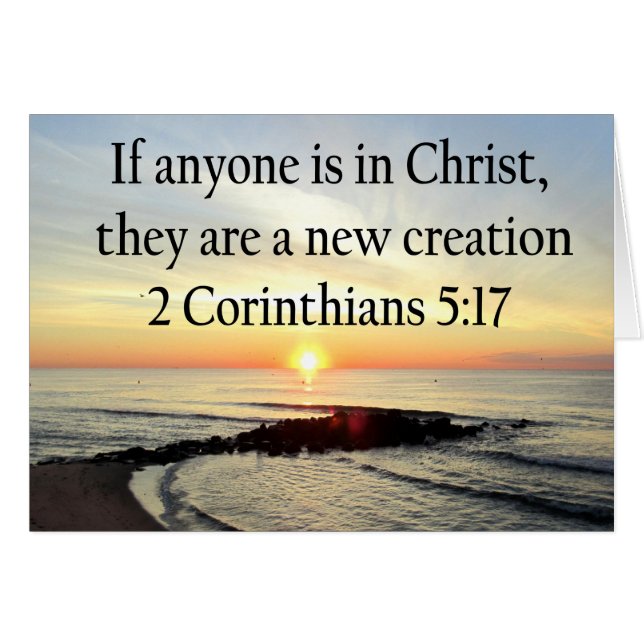 BEAUTIFUL SUNRISE 2 CORINTHIANS 5:17 DESIGN (Front Horizontal)