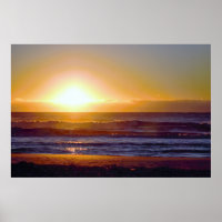 Beautiful Sunrise at the Seashore Photo