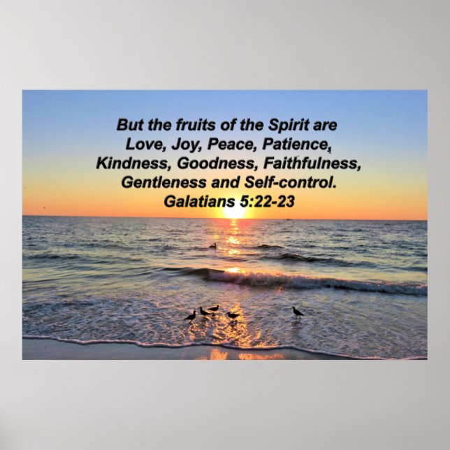 BEAUTIFUL SUNRISE FRUITS OF THE SPIRIT POSTER (Front)