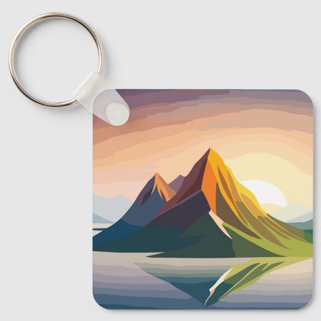  Beautiful Sunrise  Keychain (Front)