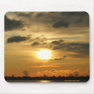 Beautiful sunrise mousepad design