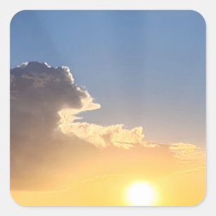 Beautiful Sunrise Square Sticker