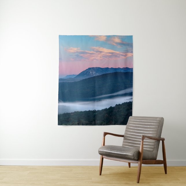 Beautiful sunrise view on Nanos from Šilentabor, S Tapestry (In Situ)
