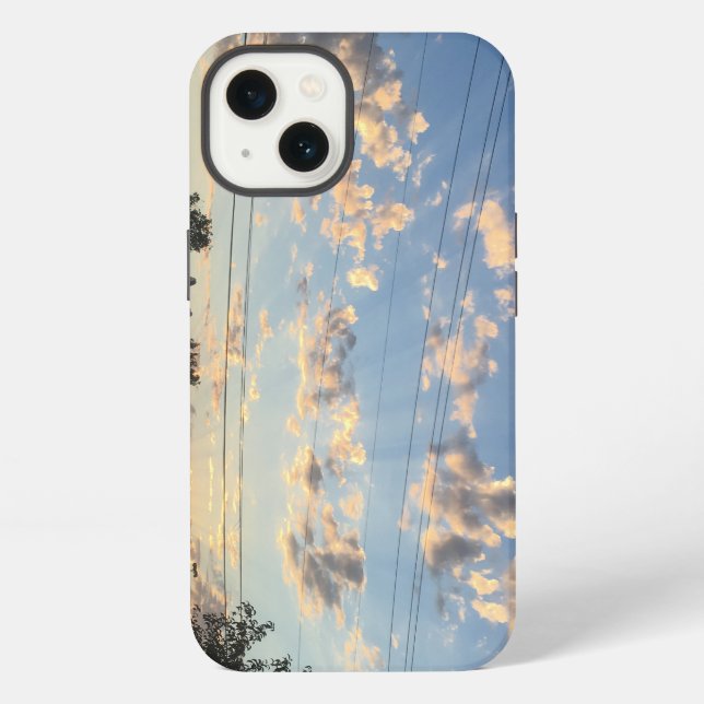Beautiful Sunset and Clouds iPhone Case (Back)