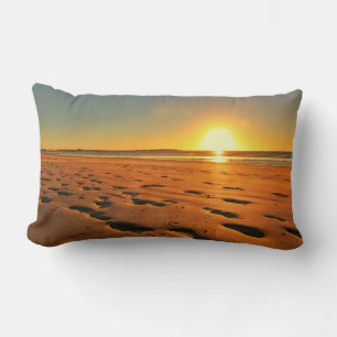 Beautiful Sunset at the Beach Throw Pillow