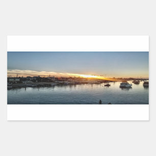 Beautiful Sunset at the Harbour in Balboa Island Sticker