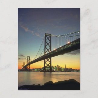 Beautiful Sunset: Bay Bridge, San Francisco, Calif Postcard