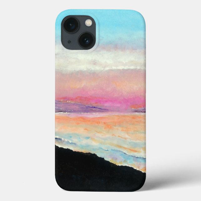 Beautiful Sunset Beach Art Case-Mate iPhone Case (Back)