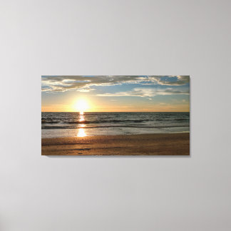 Beautiful Sunset Beach Custom Sized Canvas Print