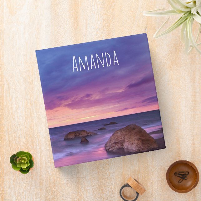 Beautiful Sunset Coastal Photograph Binder (In Situ)