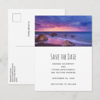 Beautiful Sunset Coastal Photograph Wedding