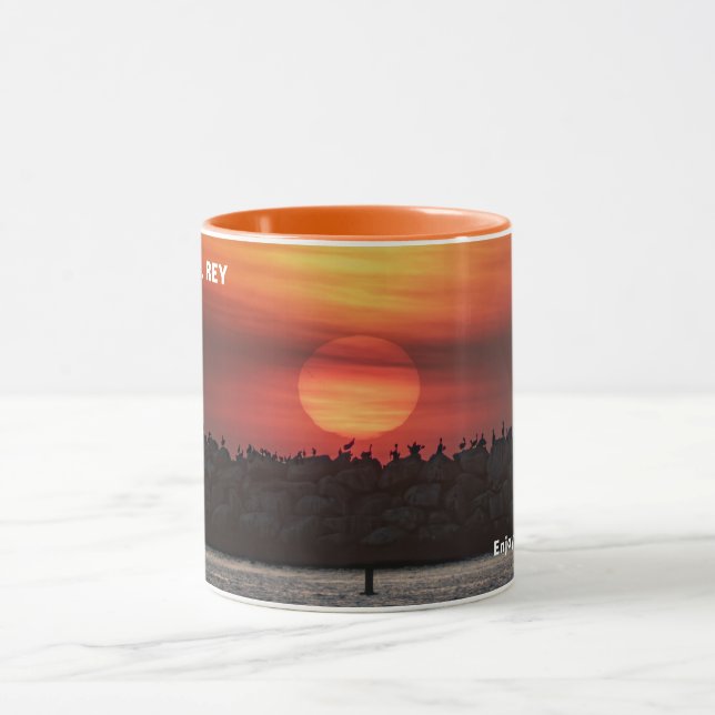 Beautiful Sunset Colors - Marina Del Rey, CA Mug (Center)