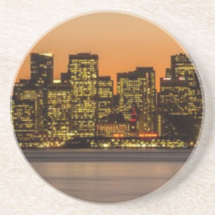 Beautiful sunset in San Francisco Coaster
