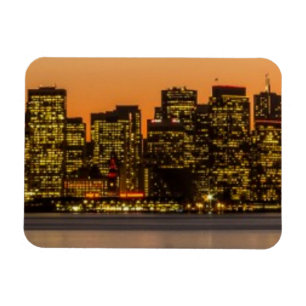 Beautiful sunset in San Francisco Magnet