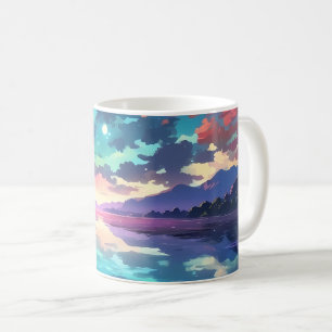 Beautiful Sunset Lake Tranquillity Coffee Mug